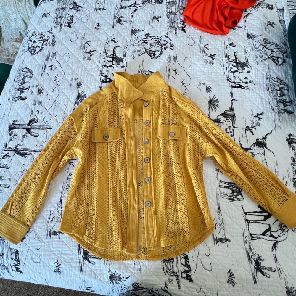 Lace Crochet Shacket